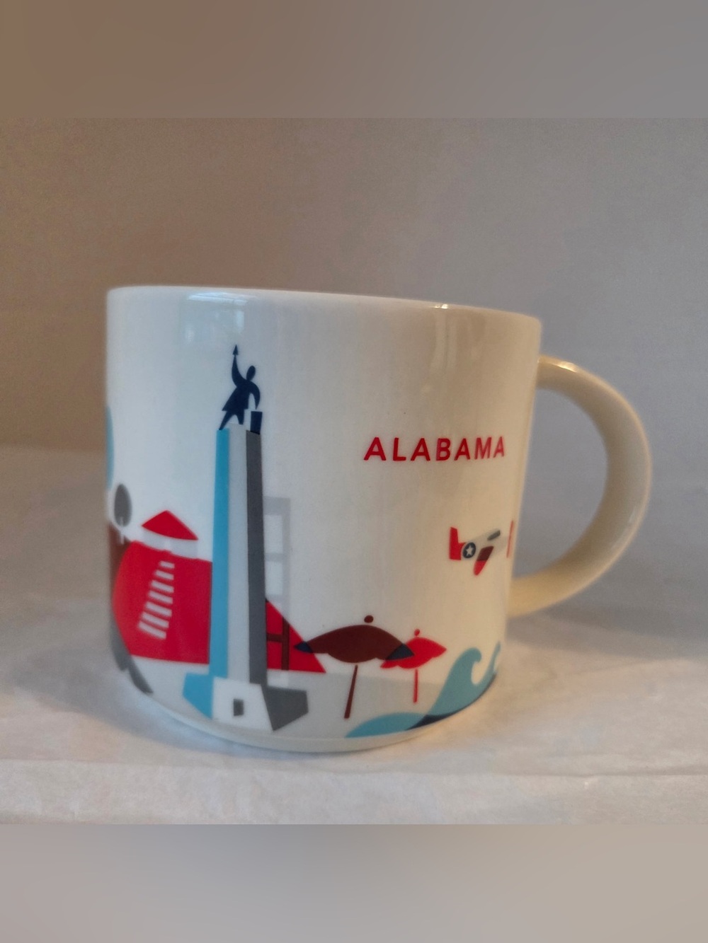 Starbucks Alabama You Are Here Collectible Mug 2015 Red